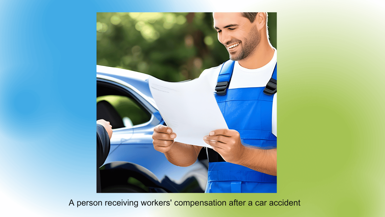A person receiving workers' compensation after a car accident